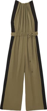 Reiss Inez Drawstring Waist Wide Leg Jumpsuit