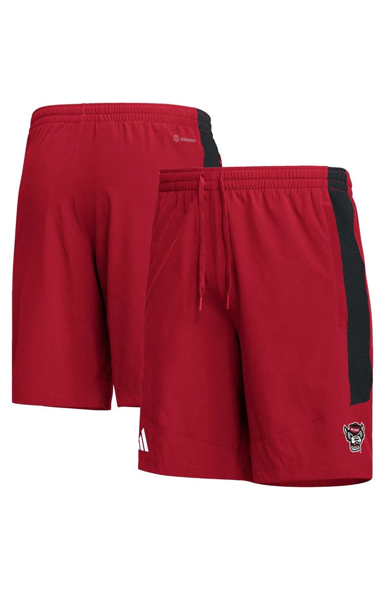 adidas Men's adidas Red NC State Wolfpack AEROREADY Shorts, Alternate, color, 