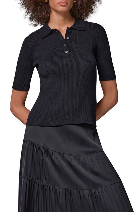 Rib Button Front Sweater