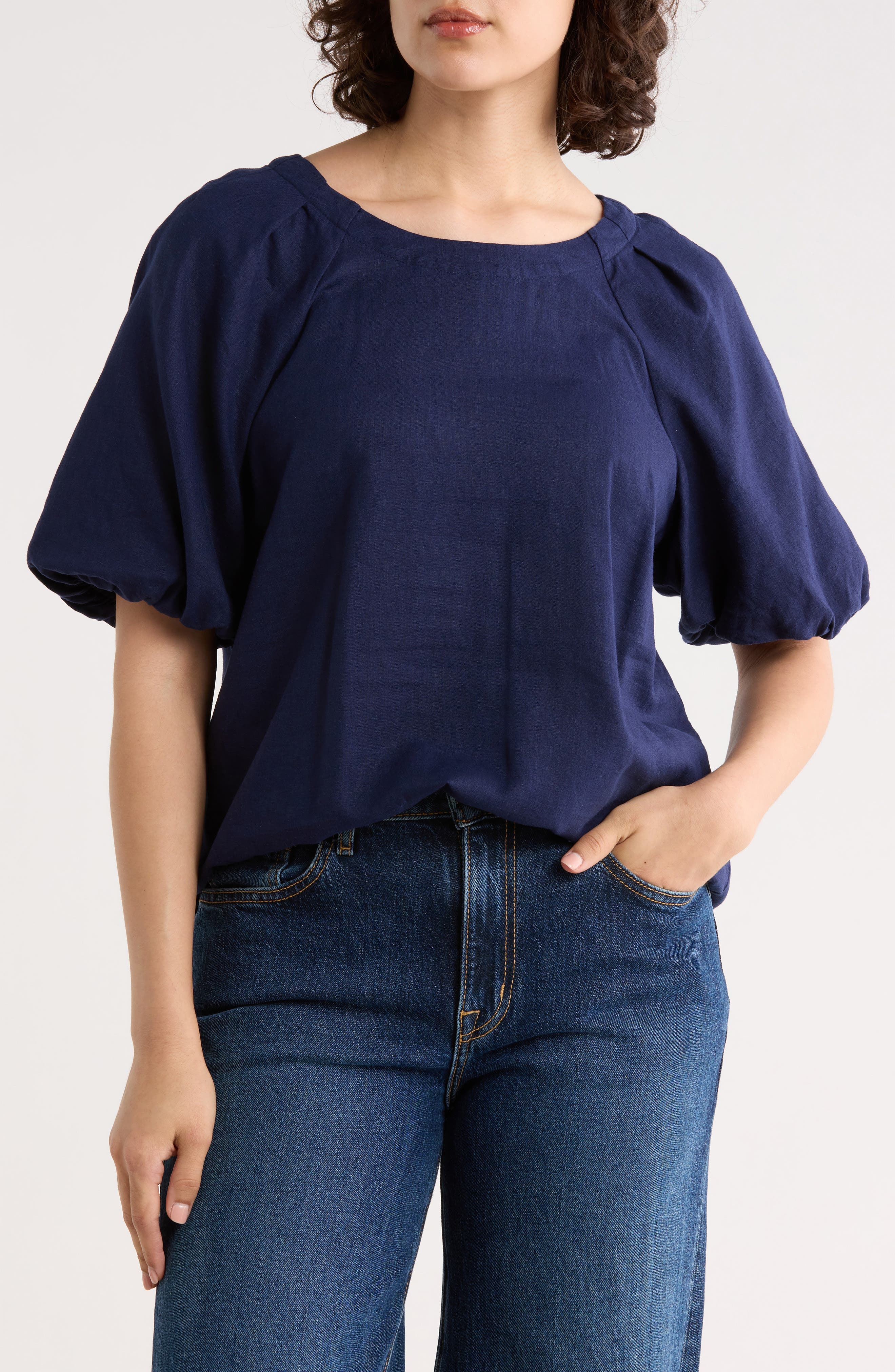 Tommy Bahama Palm Shores Short Sleeve Linen Blend Top