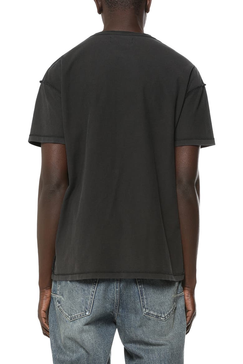 Textured Inside Out Graphic T-Shirt, Alternate, color, BLACK