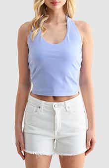 Lush Stretch Cotton Halter Top
