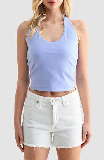 Lush Stretch Cotton Halter Top