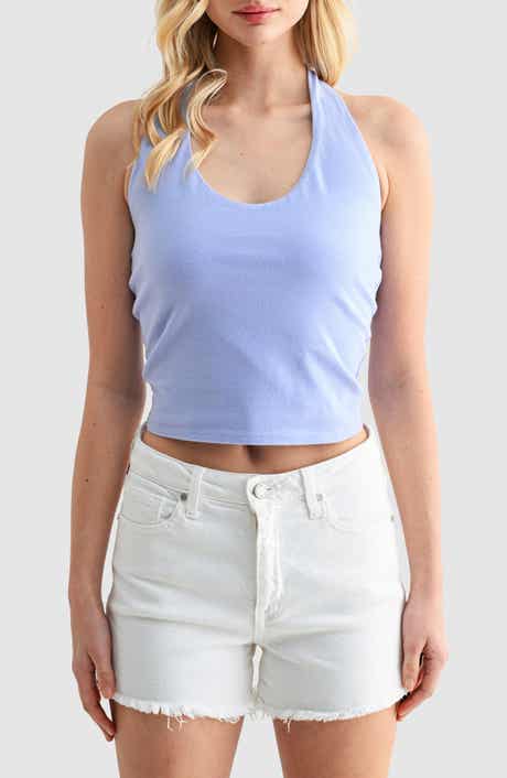 Lush Stretch Cotton Halter Top