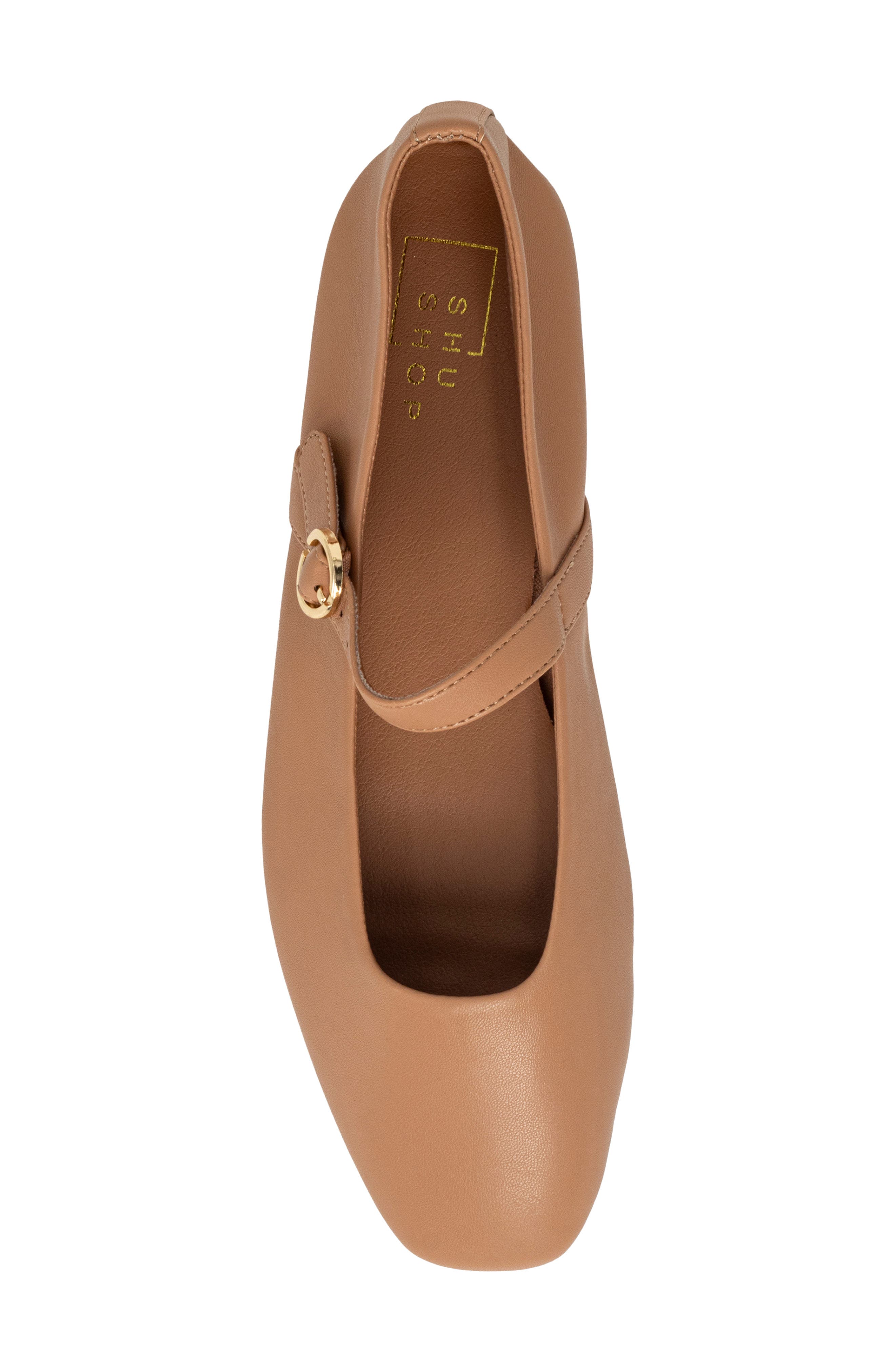 Annabelle Mary Jane Flat, Alternate, color, CAMEL