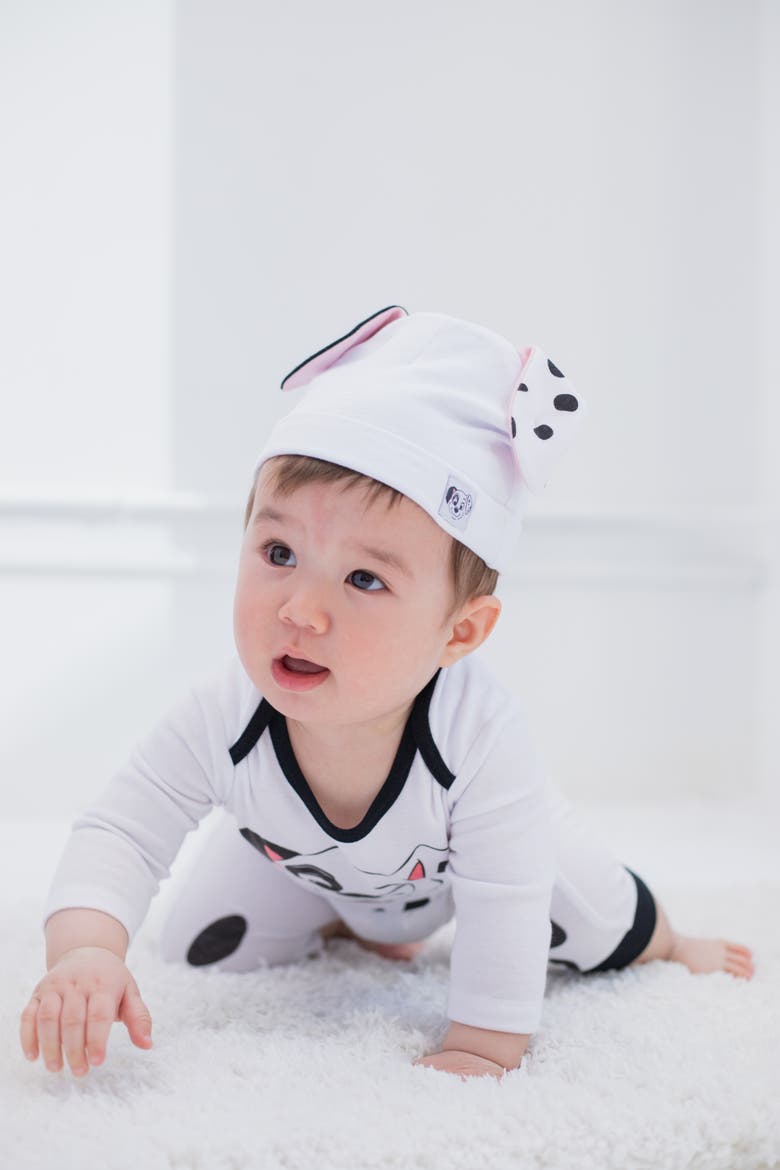 Cosplay Coverall and Hat Set, Alternate, color, Dalmatian White