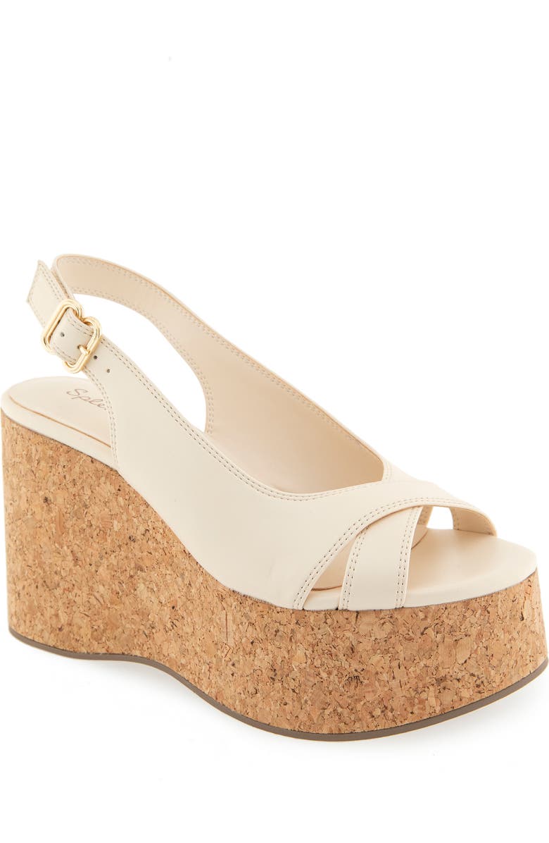 Splendid Mellow Platform Wedge Sandal, Main, color, Oat