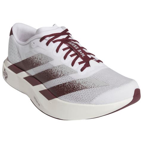 Unisex adidas White Texas A&M Aggies Adizero Evolution SL Running Shoes