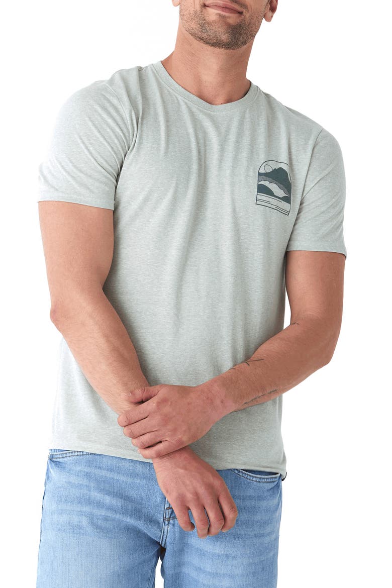 Mountain Crest Triblend Graphic T-Shirt, Main, color, BONSAI