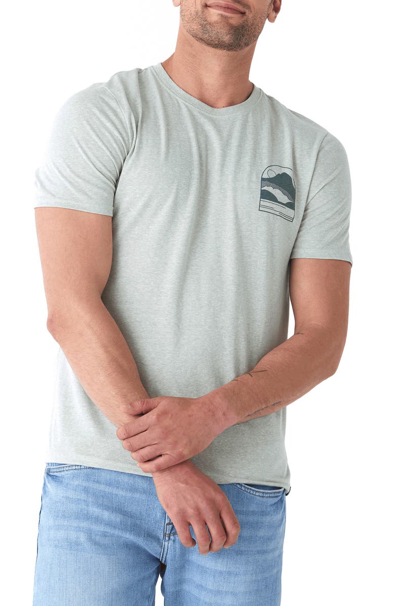 Threads 4 Thought Mountain Crest Triblend Graphic T-Shirt, Main, color,