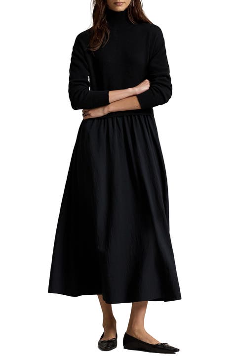 Mixed Media Maxi Dress