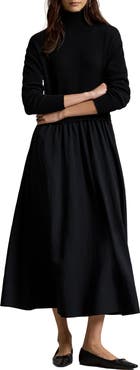 Polo Ralph Lauren Mixed Media Maxi Dress