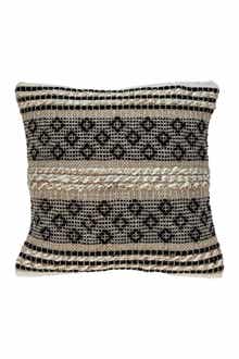 PARKLAND COLLECTION Nate Transitional Brown Throw Pillow