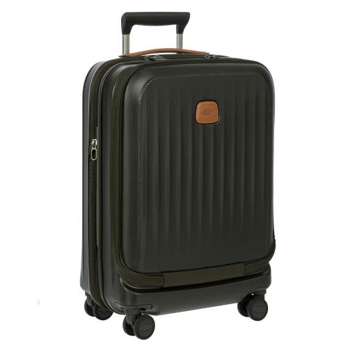 Bric's Taormina 21" Carry-on Expandable Spinner With Pocket In Green