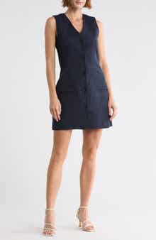 Vest Button Front Minidress