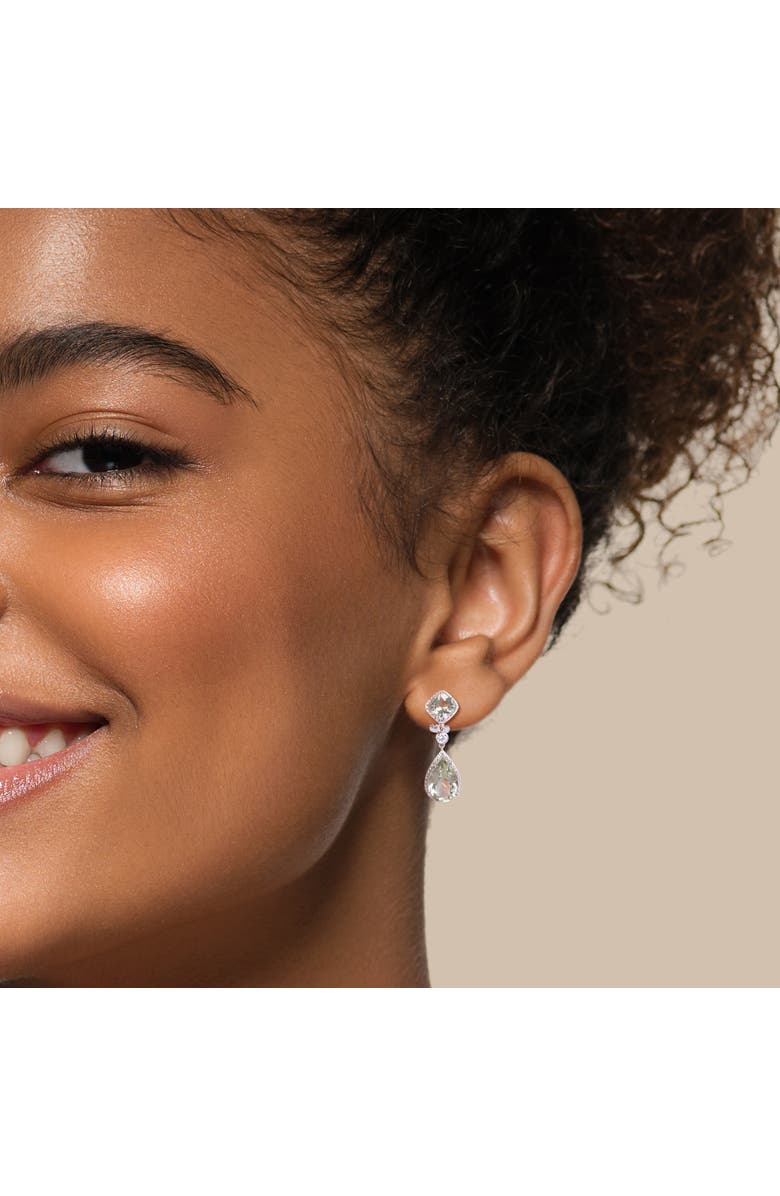 Julianna B. Green Quartz Teardrop Dangle Earrings, Alternate, color, Green Quartz