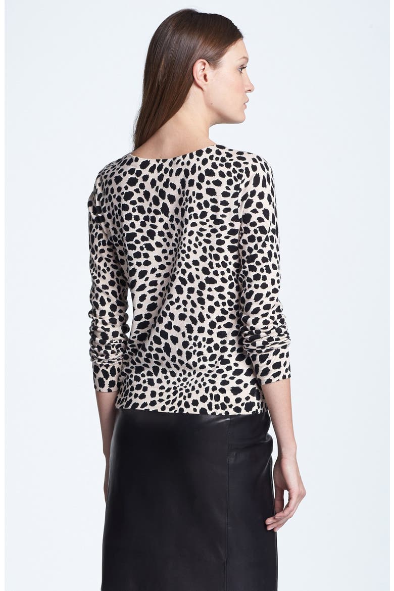 'Tinkit' Print Sweater, Alternate, color, LEOPARD SPOTS IVORY