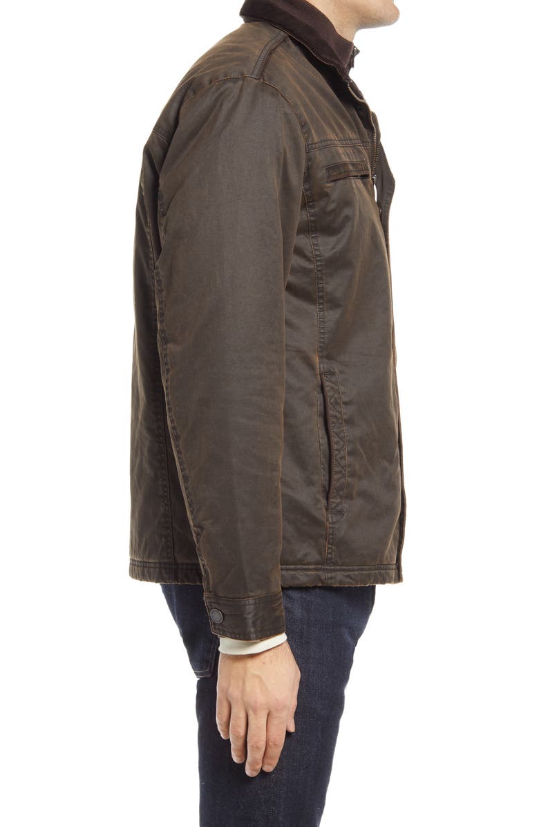 Johnston & Murphy Antiqued Cotton Blend Jacket, Alternate, color, 