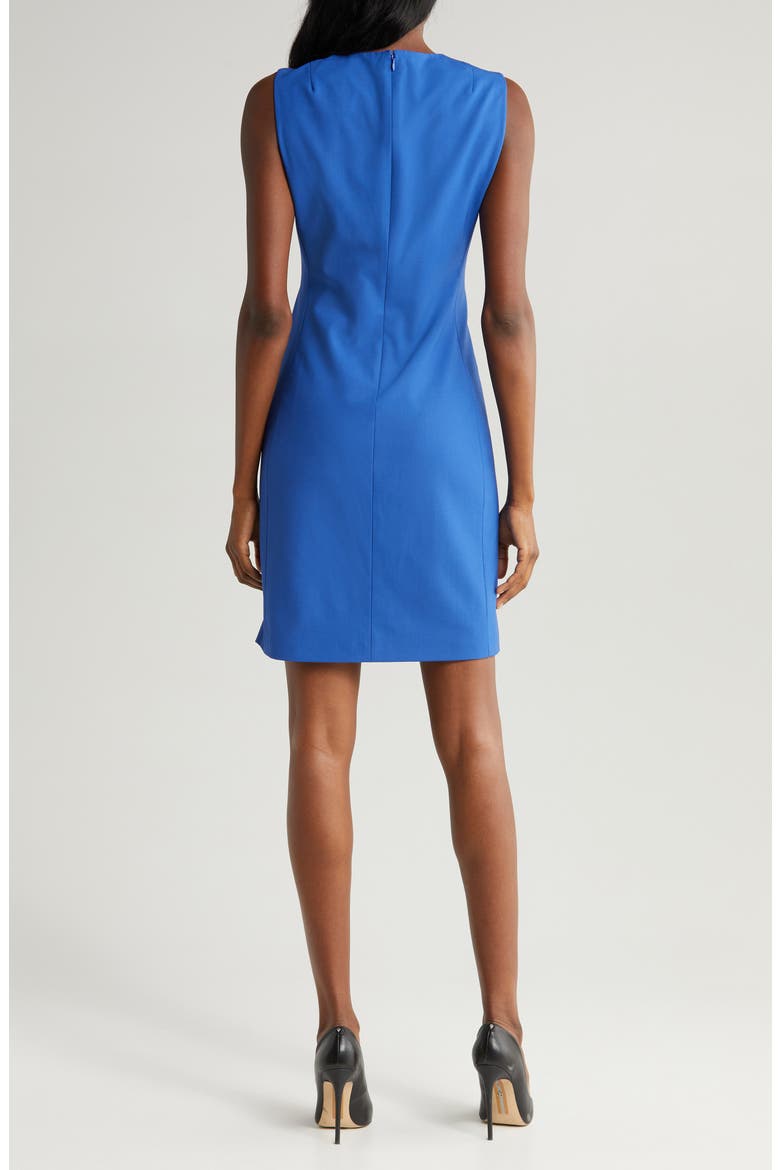 Sleeveless Stretch Wool Sheath Dress, Alternate, color, LUPINE