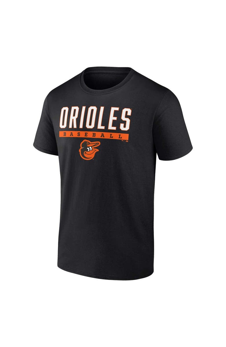 FANATICS Men's Fanatics Branded Black Baltimore Orioles Power Hit T-Shirt, Alternate, color, 