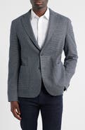 BOSS Hanry Slim Fit Navy Microdot Knit Sport Coat