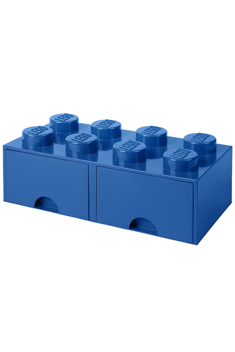 Storage Brick Drawer 8, Bright Blue, Alternate, color, Blue