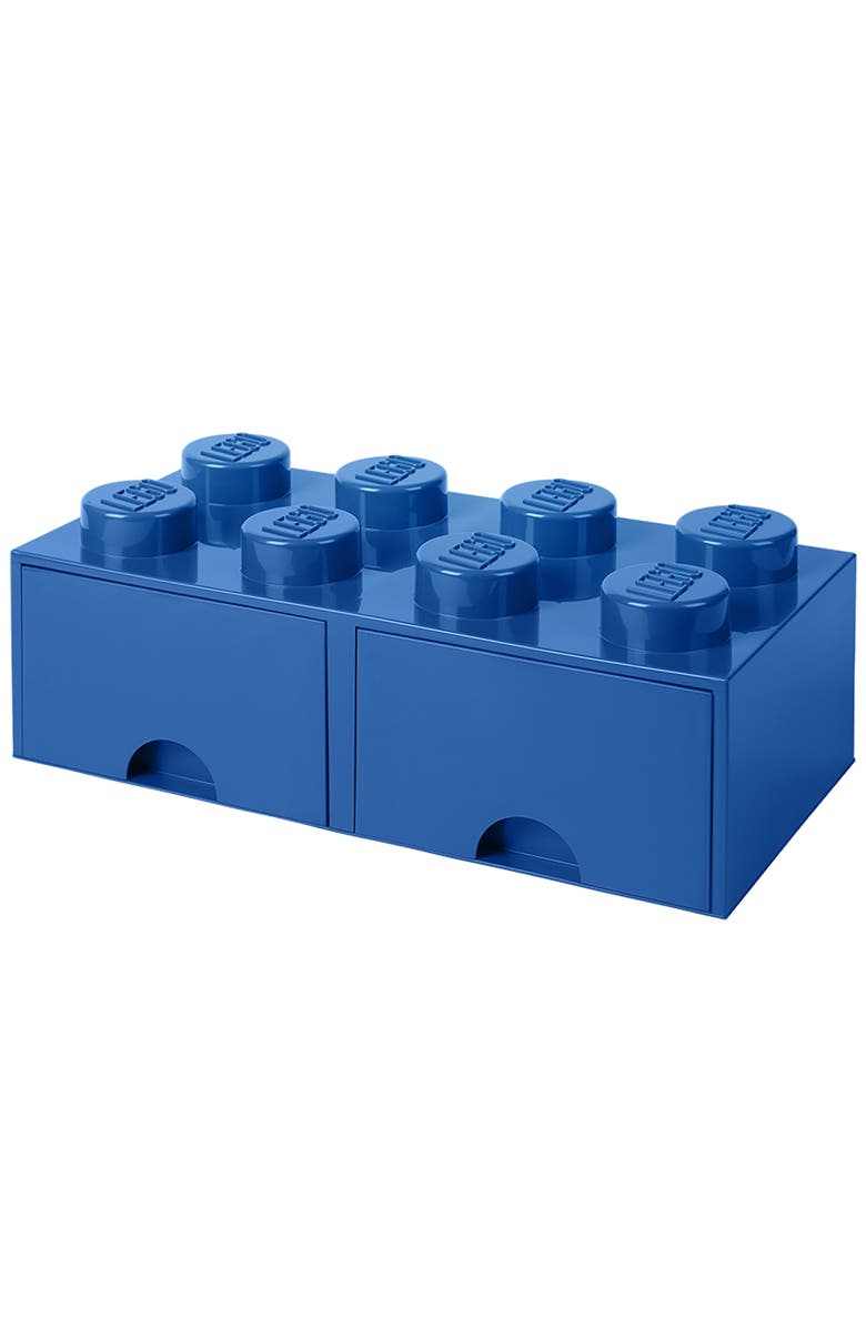 LEGO Storage Brick Drawer 8, Bright Blue, Alternate, color, 