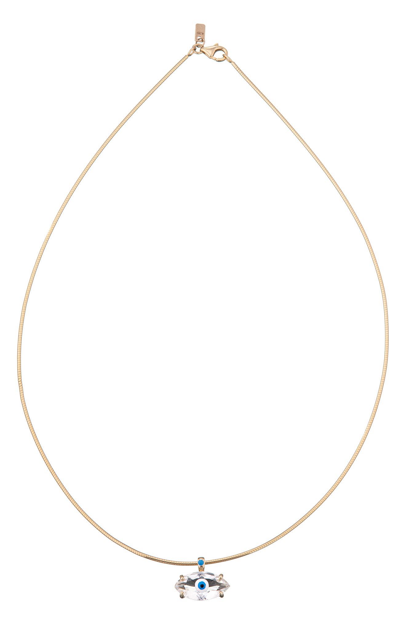 Bea Bongiasca Big Eye Pendant Necklace In Gold