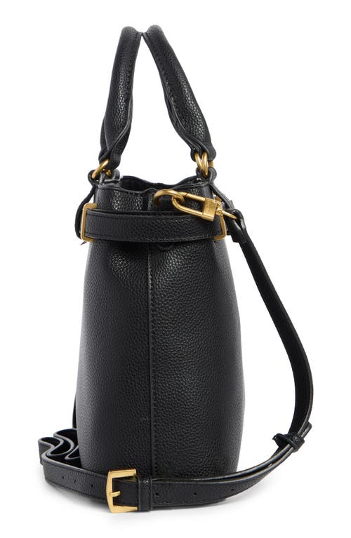 T Tahari Overlook Leather Satchel In Black