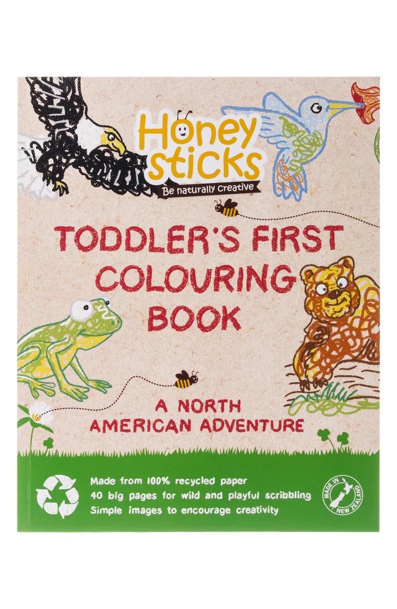 HONEYSTICKS Toddler's 1st Coloring Book, Main, color,