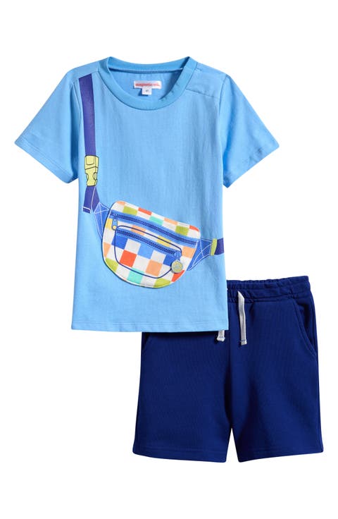 Kids' Fidget Cotton Graphic T-Shirt & Shorts Set (Toddler)