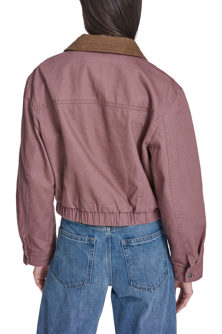 Corduroy Collar Chore Jacket, Alternate, color, MAUVE