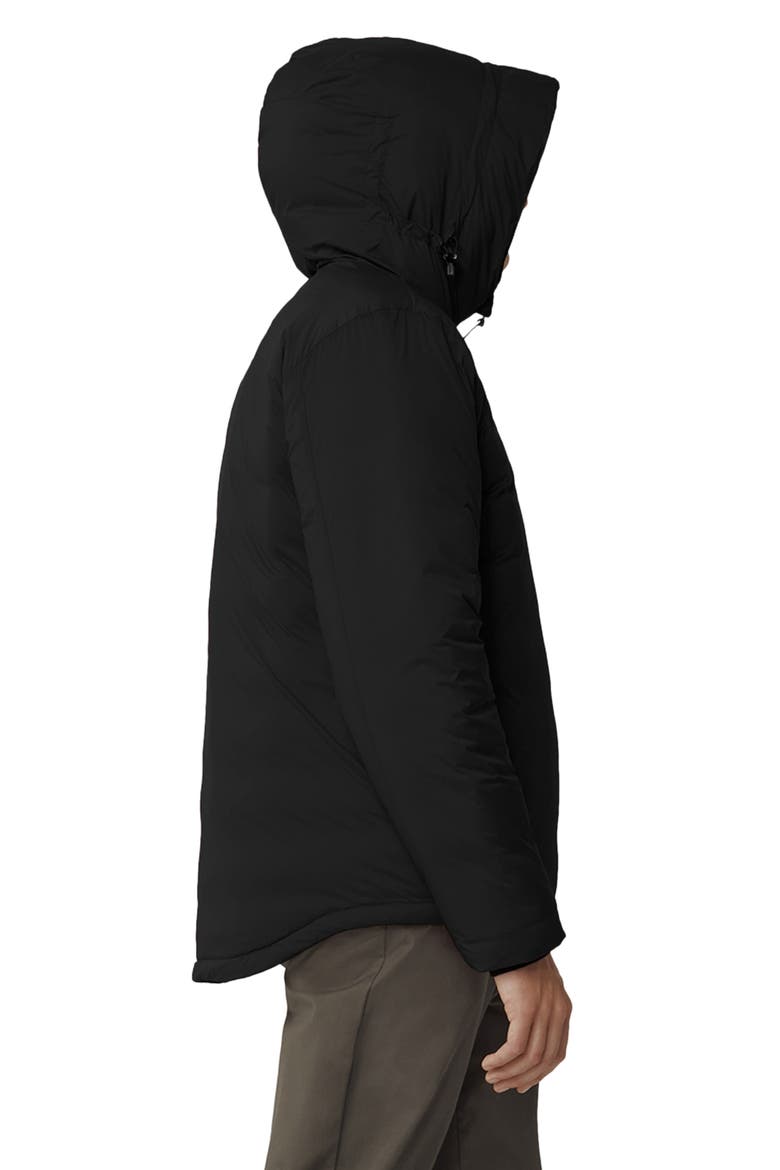 Lodge Packable Down Hooded Jacket, Alternate, color, BLACK