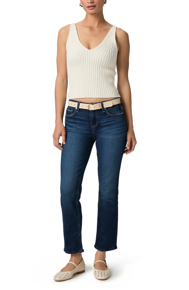 PAIGE Amber Mid Rise Ankle Straight Leg Jeans, Alternate, color, Overdrive