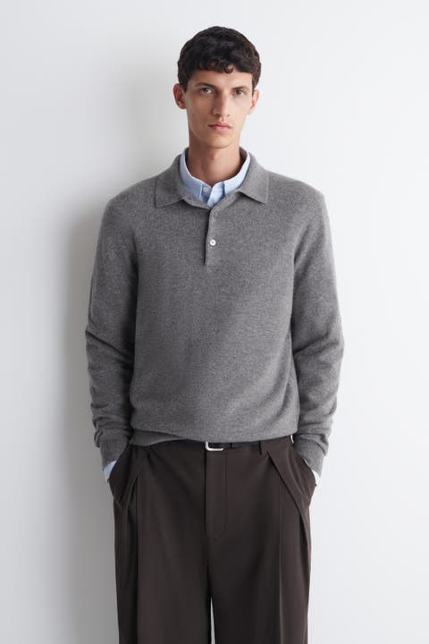Cashmere Polo Sweater