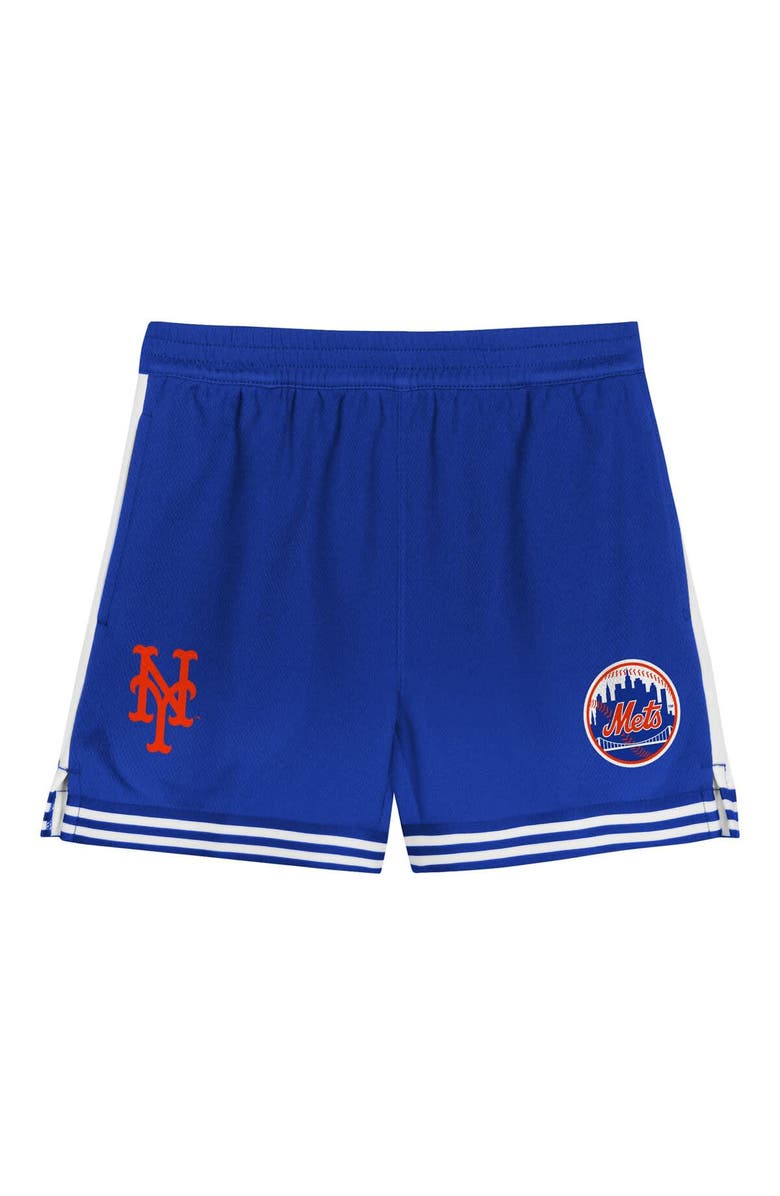 Outerstuff Toddler Orange/Royal New York Mets Pinch Hitter Infielder T-Shirt and Shorts Set, Alternate, color, 