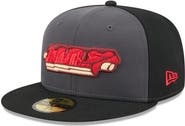 New Era Men's New Era Gray Memphis Redbirds Theme Nights 59FIFTY Fitted Hat