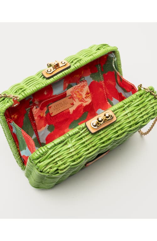 Frances Valentine Paige Wicker Box Clutch