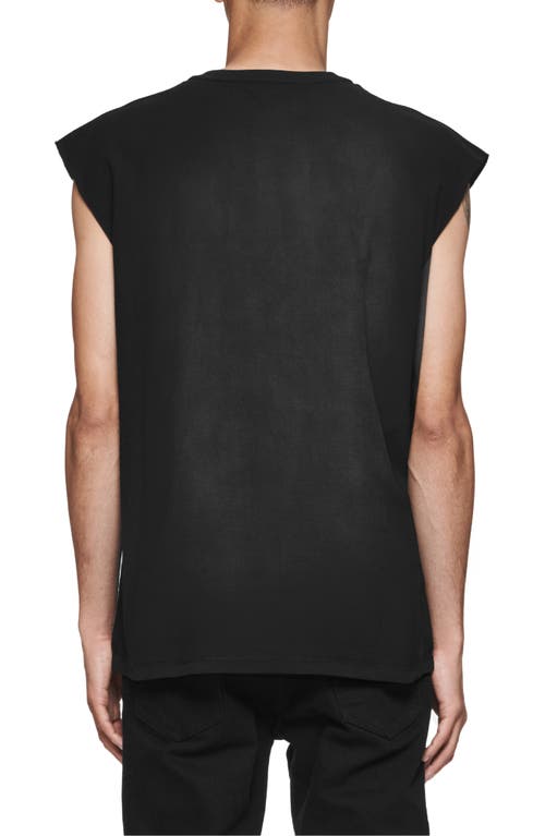 Purple Brand Textured Inside Out Cotton Graphic T-shirt In Black