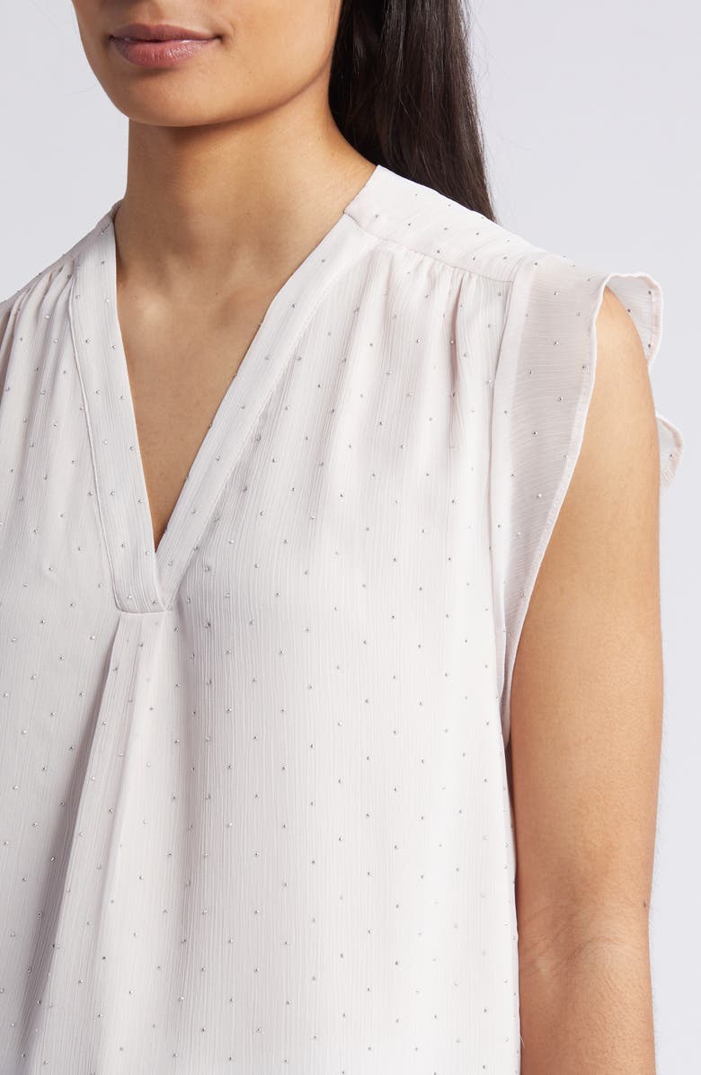 Vince Camuto Beaded Cap Sleeve Top, Alternate, color, Heavenly Pink