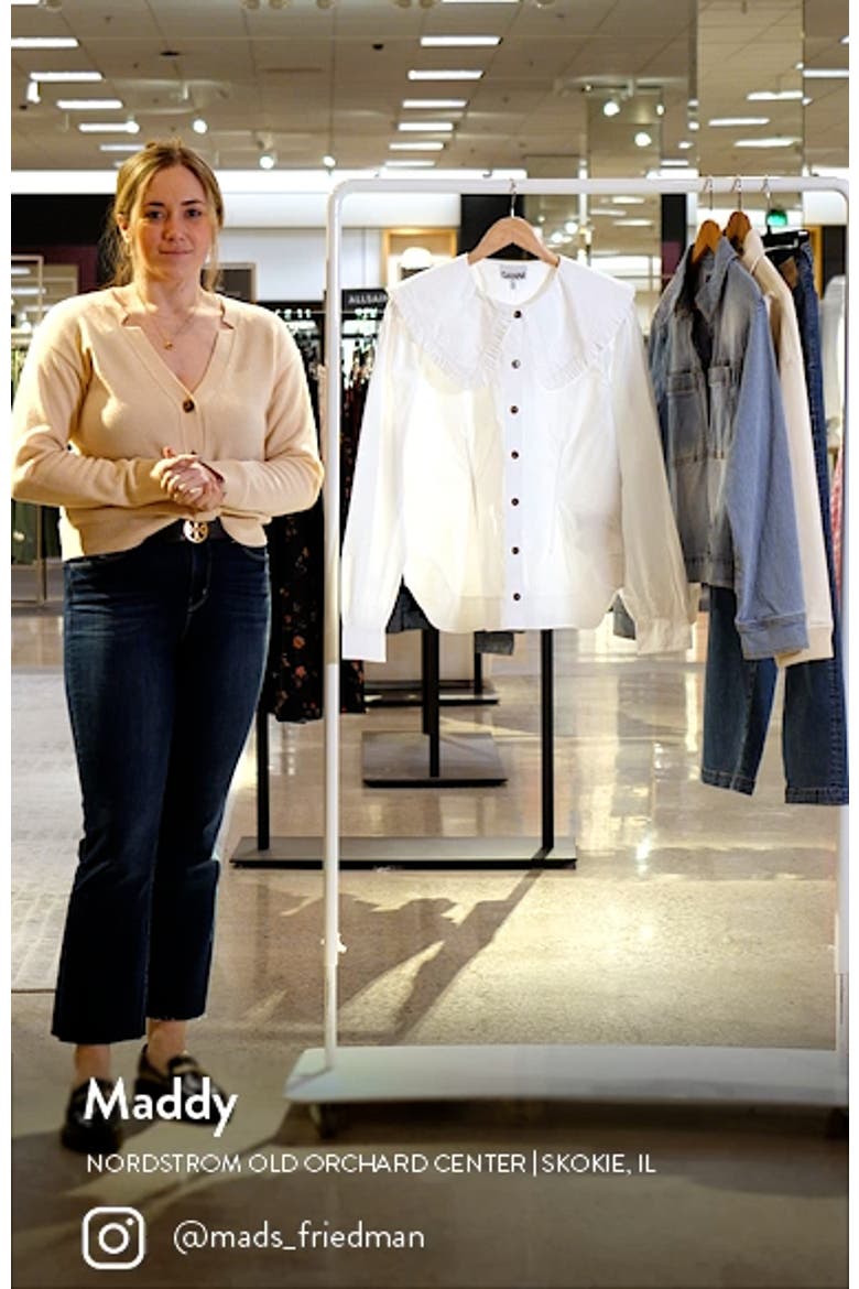 Ruffle Collar Button-Up Shirt video