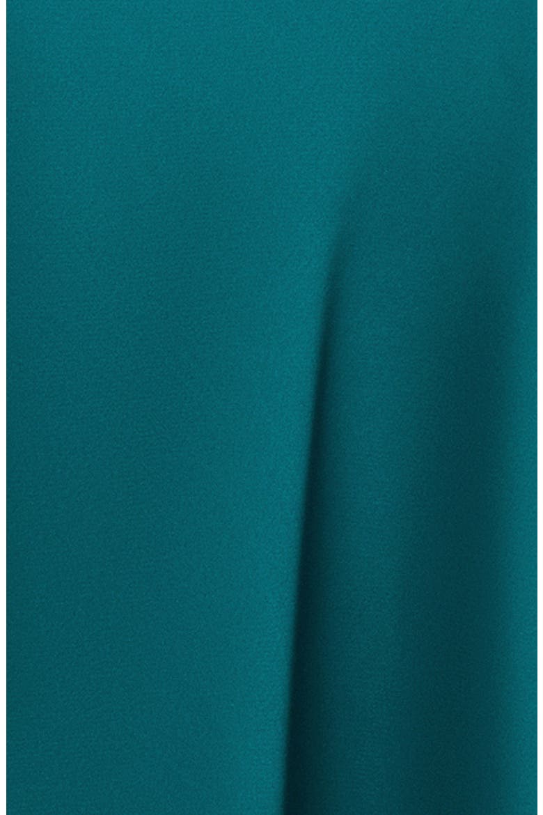Halter Neck Satin Sheath Gown, Alternate, color, TEAL