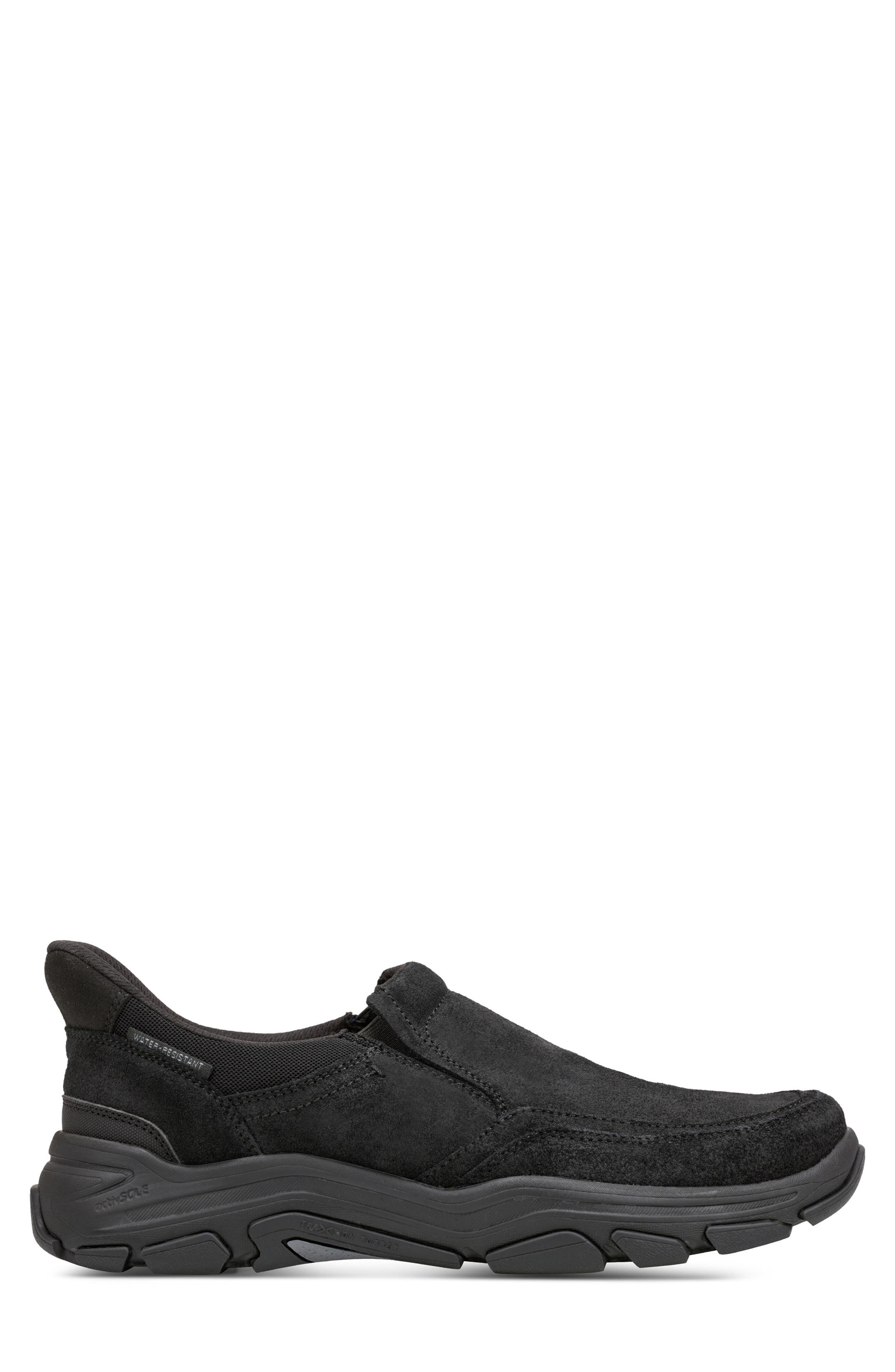 Rockport Reece Water Resistant Slip-On, Alternate, color, Black