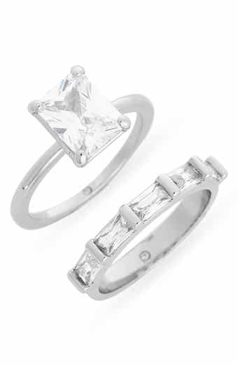 Covet Set of 2 Baugette Band Rings