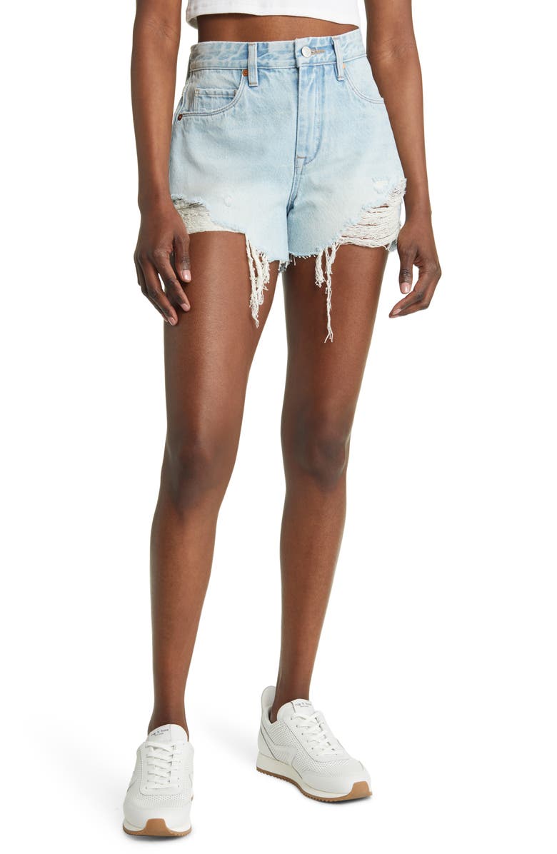 BLANKNYC The Barrow High Waist Cutoff Denim Shorts, Main, color,