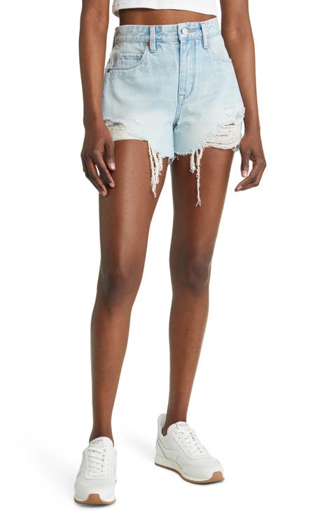 The Barrow High Waist Cutoff Denim Shorts (Lasting Love)