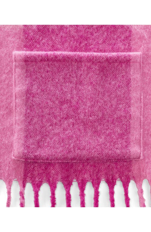 Lands' End Brushed Blanket Scarf In Pink