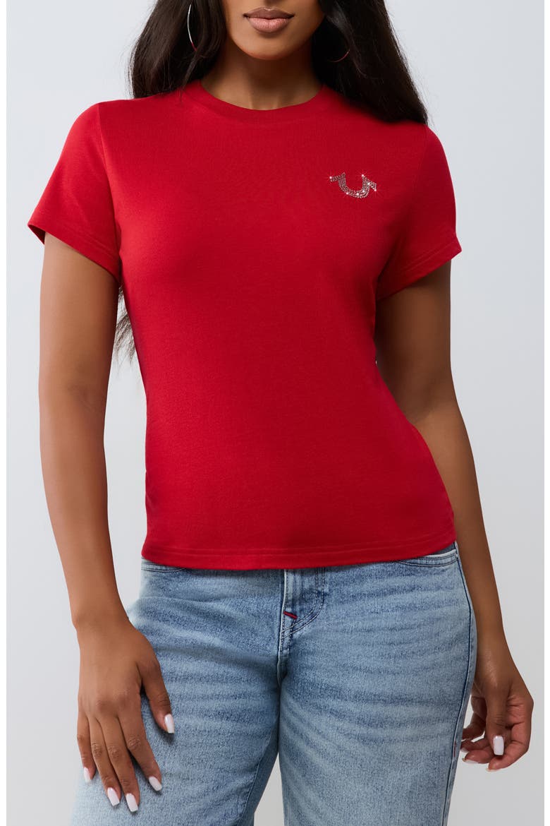 Wing Crewneck Tee, Main, color, TRV RED