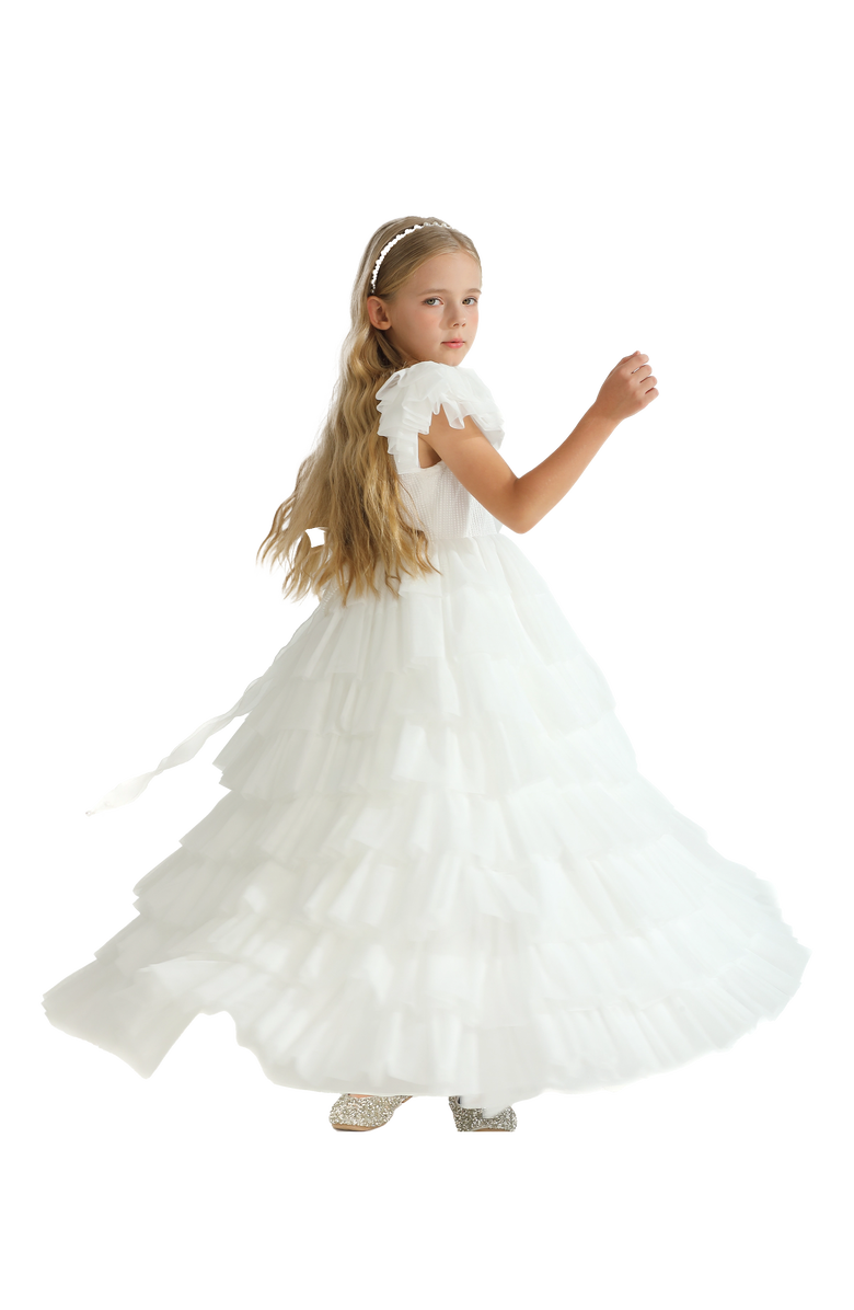 Tulleen Abbyfield Dress, Alternate, color, White