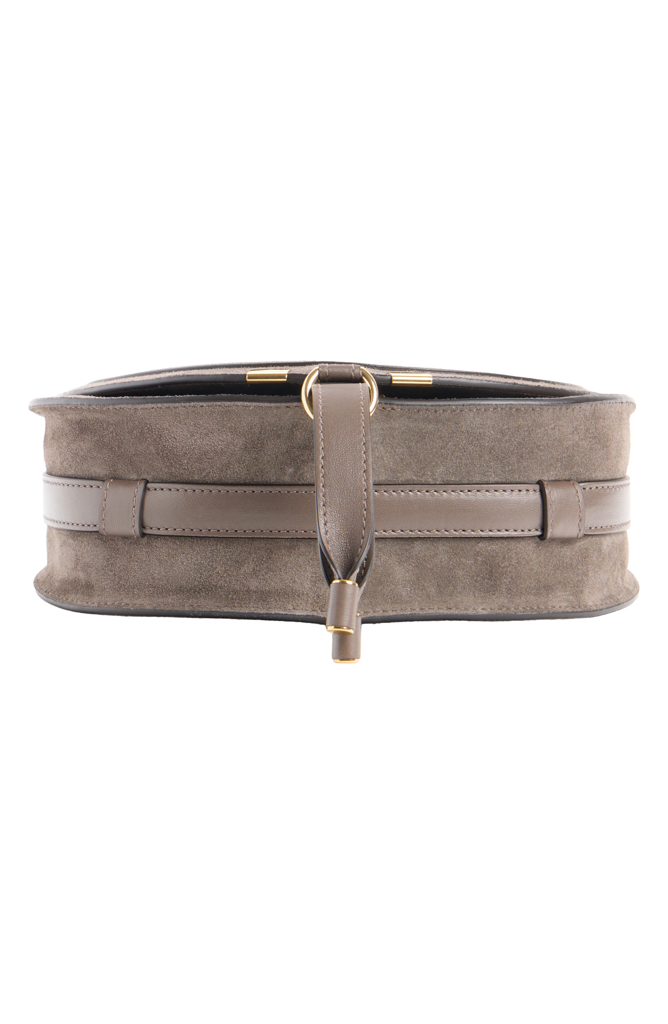Marcie Suede Crossbody Bag, Alternate, color, NICKEL GREY
